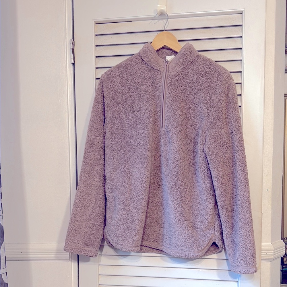 H&M Basics Quarter Zip Pullover Fleece